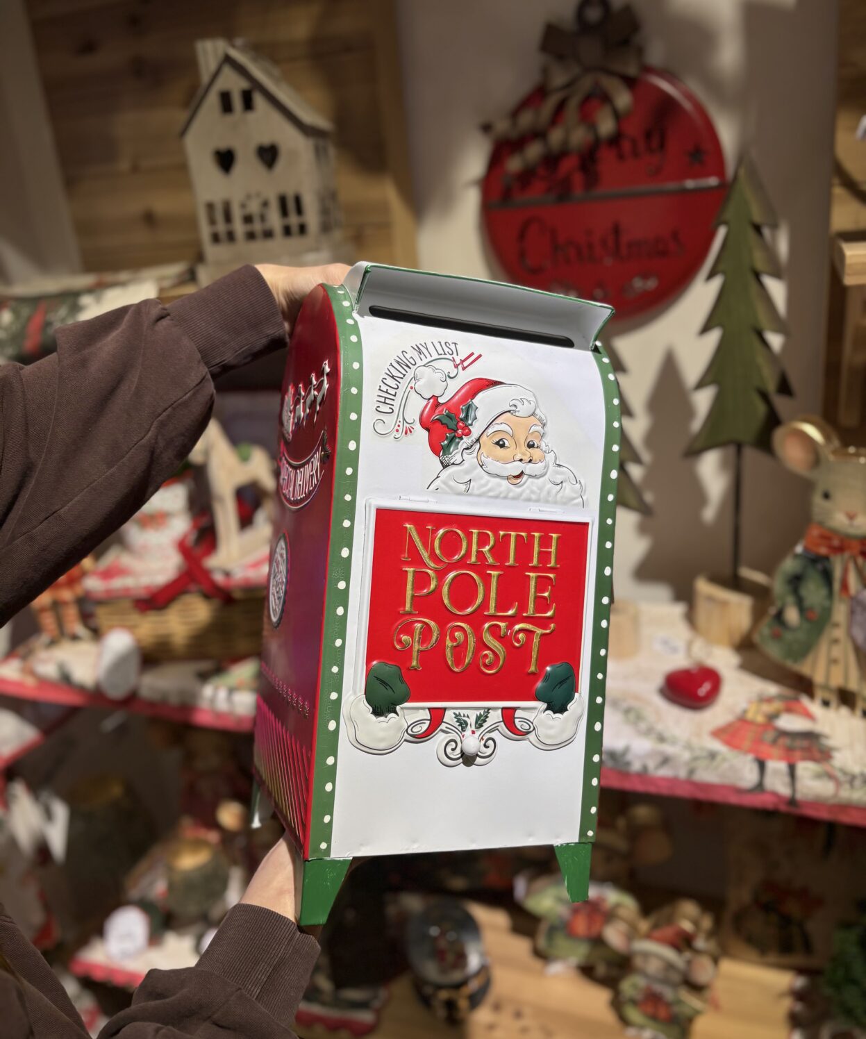 Alternative view of Cassetta delle lettera, porta posta d'appoggio  "Christmas Carol" – Nuvole di Stoffa