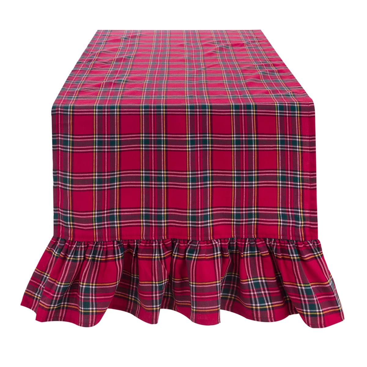 Runner Tartan con gala – Blanc Mariclò