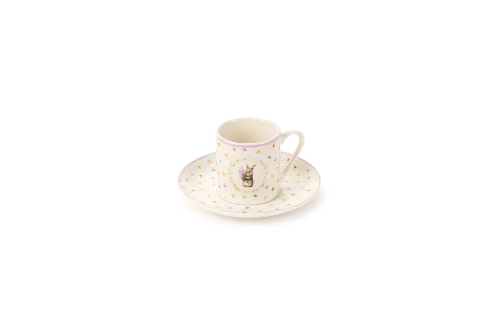 Set 6 tazzine con piattino e scatola linea Dorothy Nuvole di Stoffa.