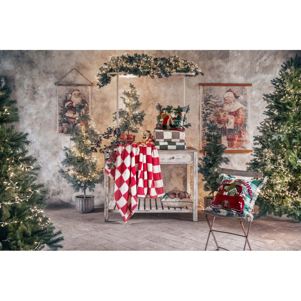 Alternative view of Tela con Babbo Natale "Sogni su Tela" – Blanc MariClo’