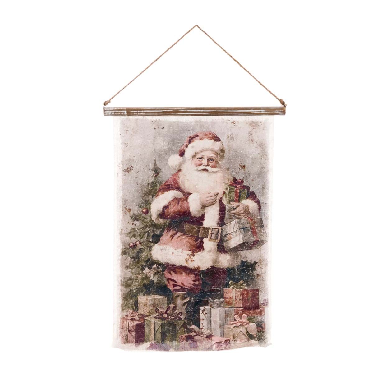 Tela con Babbo Natale Vintage "Sogni su Tela" – Blanc MariClo’