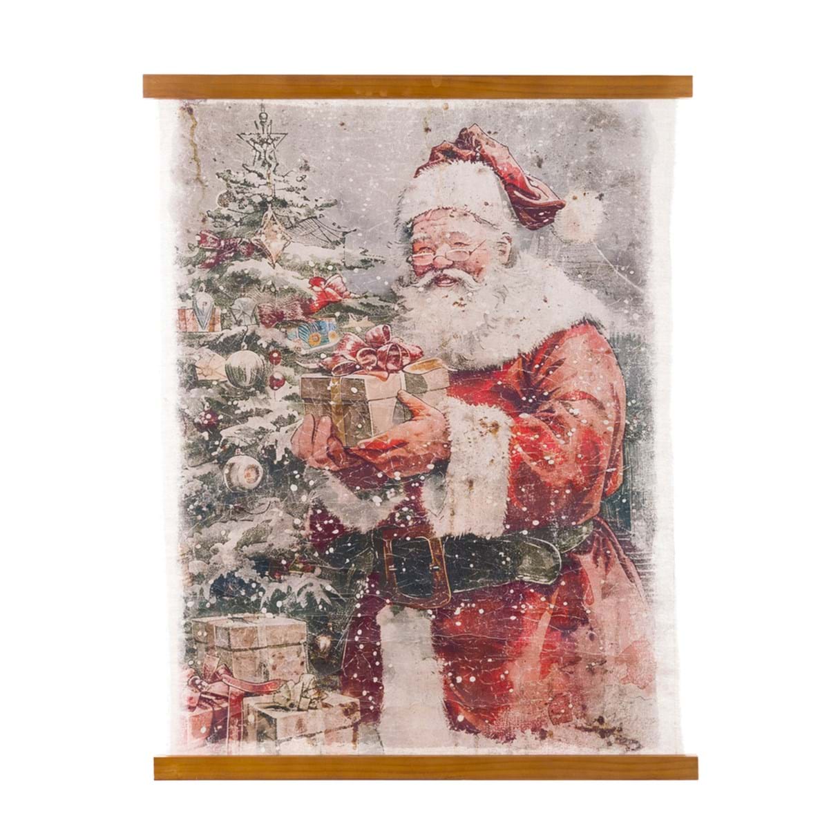 Tela con Babbo Natale "Sogni su Tela" – Blanc MariClo’