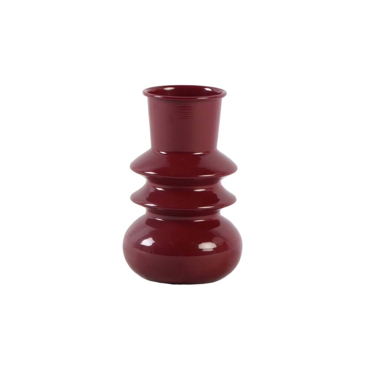 Vaso in Metallo Borgogna "Emma" – Blanc MariClo’