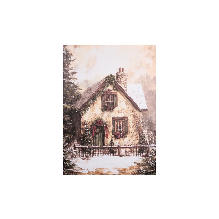 Quadro in Tela Canvas Natalizio 50 x 70 cm "Delicious Christmas" – Nuvole di Stoffa