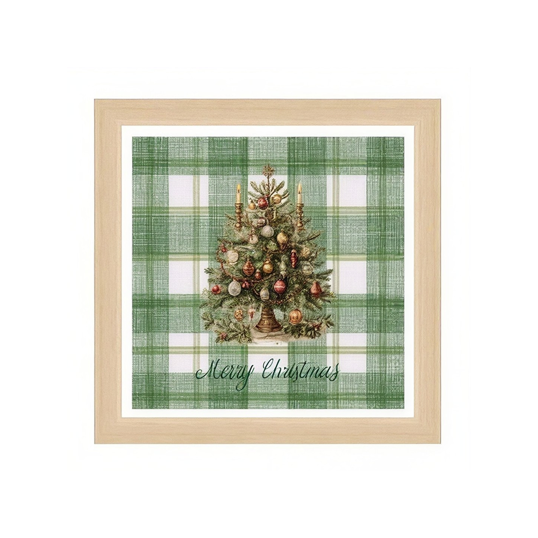Quadro Natalizio con Cornice "Albero di Natale"– Blanc MariClo’