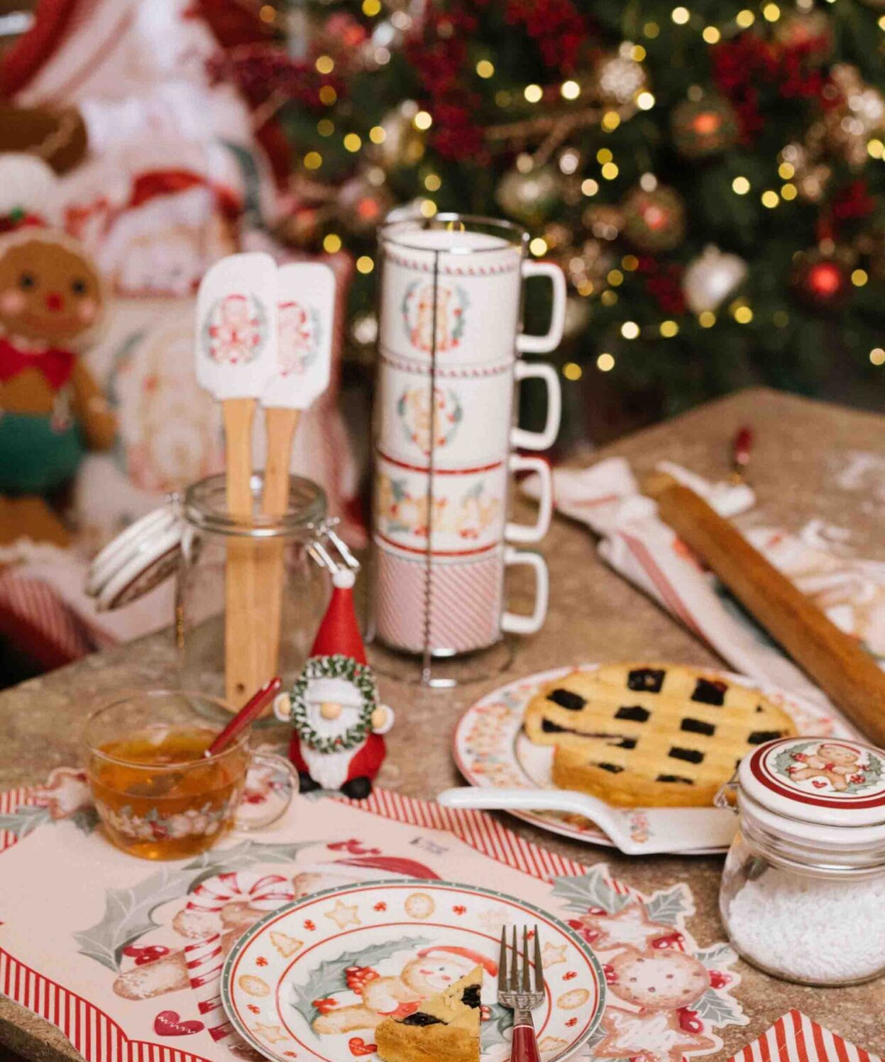 Alternative view of Set 4 Tazze c/ Espositore "Delicious Christmas" – Nuvole di Stoffa