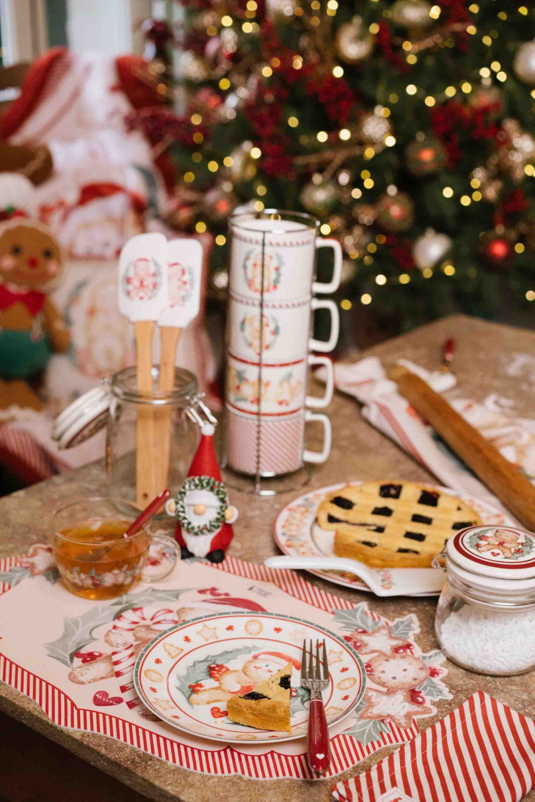Set 4 Tazze c/ Espositore "Delicious Christmas" – Nuvole di Stoffa - immagine 2